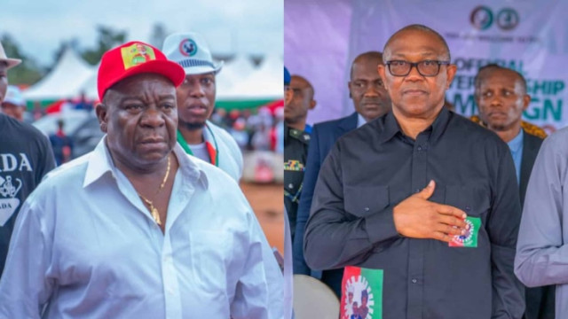 Peter Obi Attends Mr Ibu’s Funeral